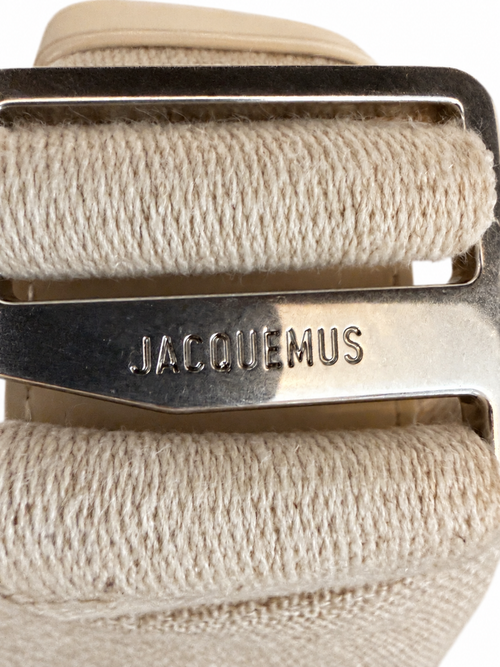 Jacquemus Le Bisou Gros Grain Shoulder Bag – Ecru Textured Canvas