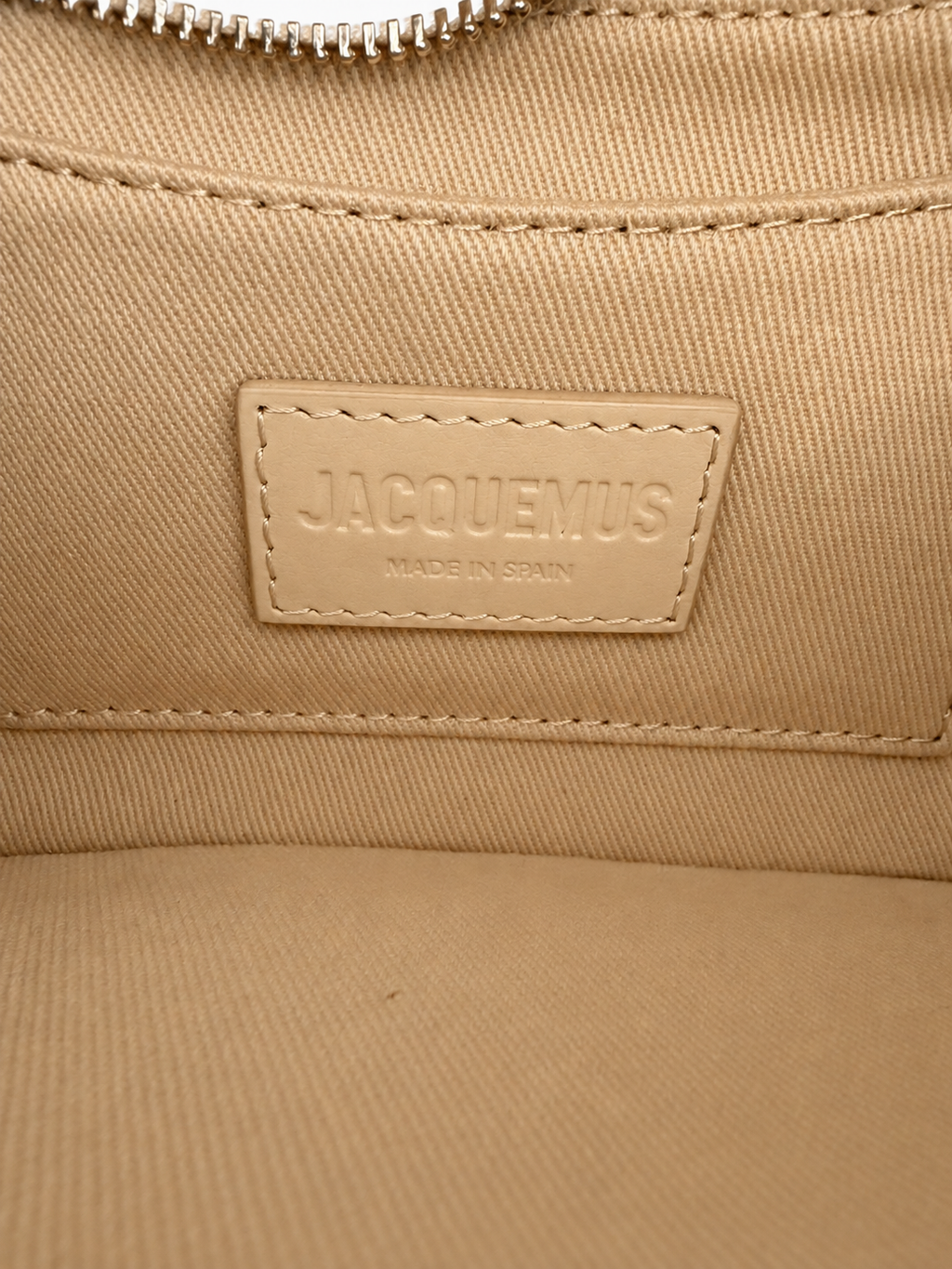 Jacquemus Le Bisou Gros Grain Shoulder Bag – Ecru Textured Canvas