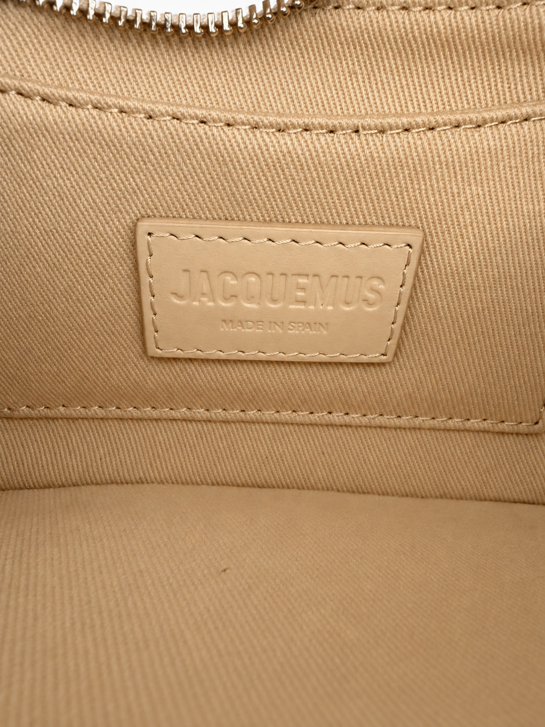 Jacquemus Le Bisou Gros Grain Shoulder Bag – Ecru Textured Canvas