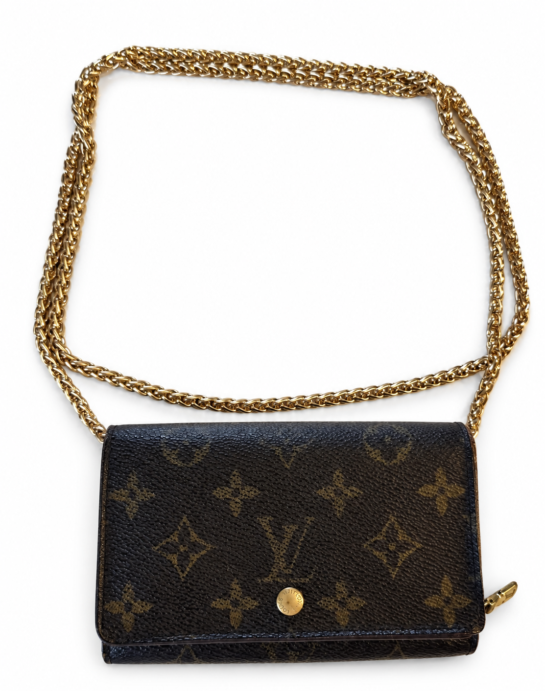 Louis Vuitton Vintage Monogram Bifold Medium Wallet – Brown Monogram Canvas